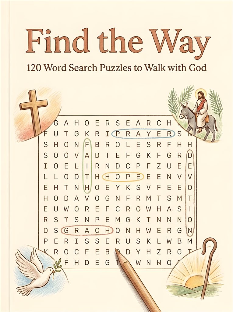 Find the Way: 120 Word Search Puzzles to Walk with God book cover